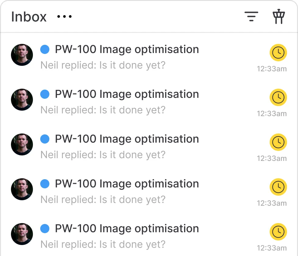 Sales tracking interface
